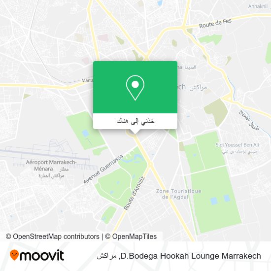 خريطة D.Bodega Hookah Lounge Marrakech