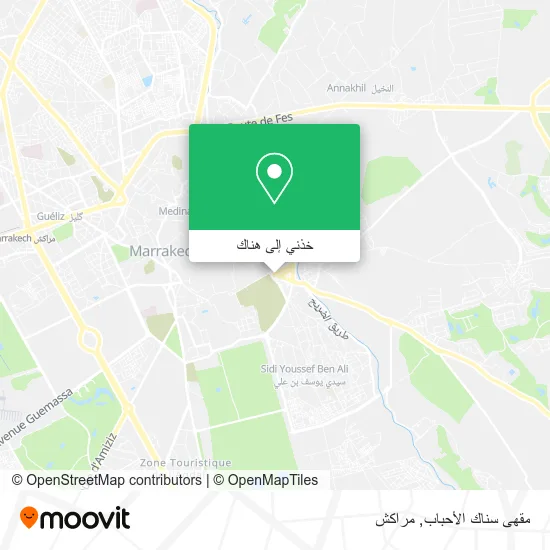 خريطة مقهى سناك الأحباب