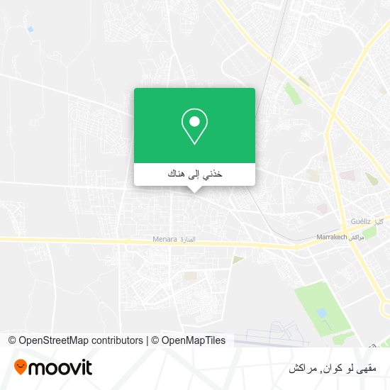 خريطة مقهى لو كوان