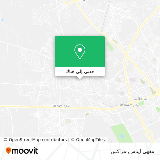 خريطة مقهى إيناس