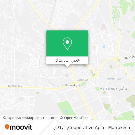 خريطة Cooperative Apia - Marrakech