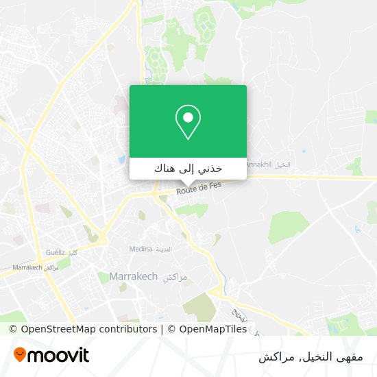 خريطة مقهى النخيل