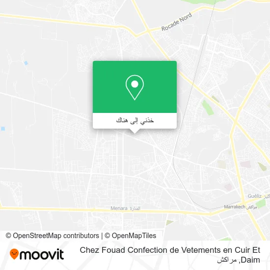 خريطة Chez Fouad Confection de Vetements en Cuir Et Daim