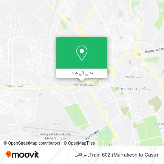 خريطة Train 602 (Marrakesh to Casa)