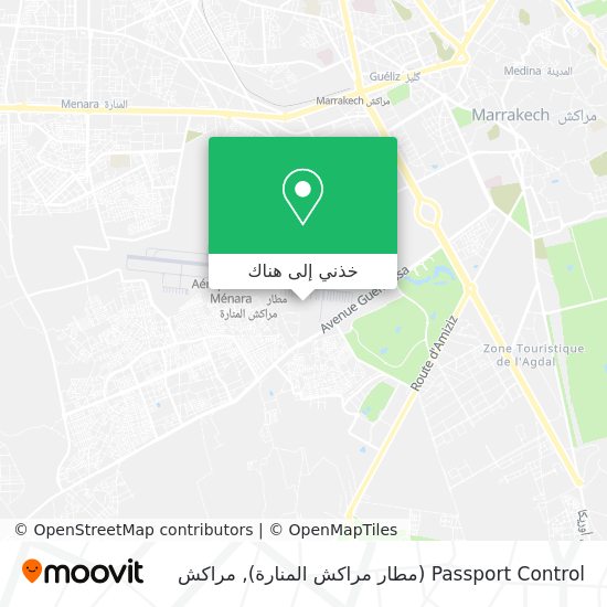 خريطة Passport Control (مطار مراكش المنارة‎)