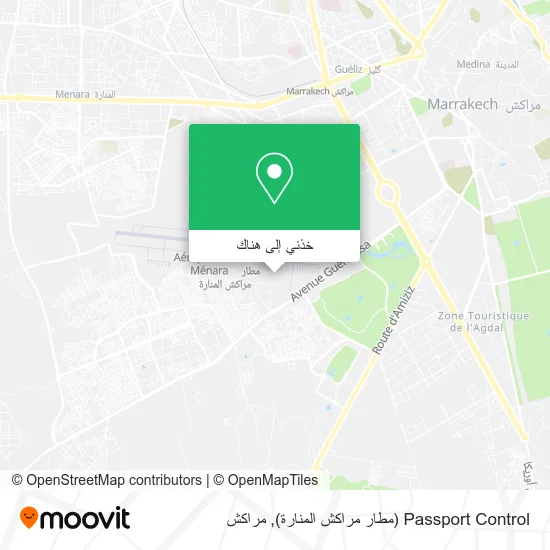خريطة Passport Control (مطار مراكش المنارة‎)