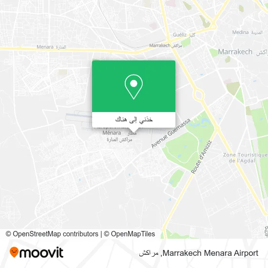 خريطة Marrakech Menara Airport