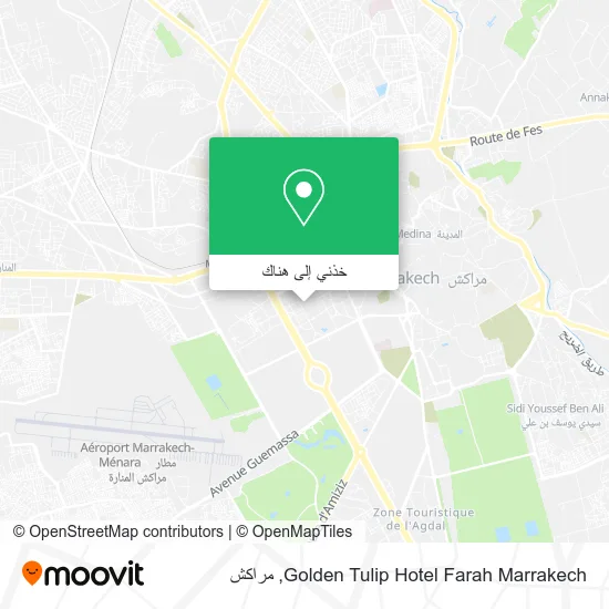 خريطة Golden Tulip Hotel Farah Marrakech