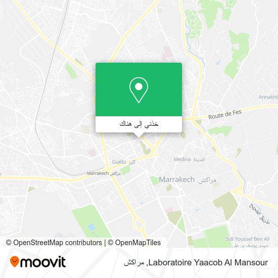 خريطة Laboratoire Yaacob Al Mansour
