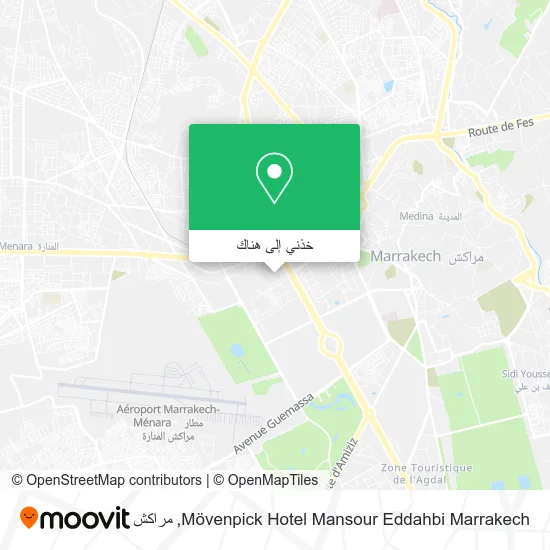 خريطة Mövenpick Hotel Mansour Eddahbi Marrakech