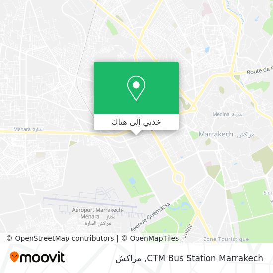 خريطة CTM Bus Station Marrakech