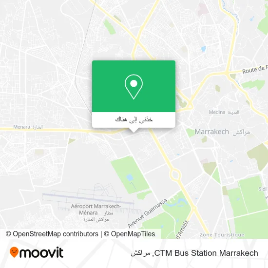 خريطة CTM Bus Station Marrakech