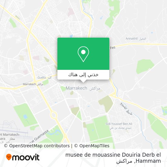 خريطة musee de mouassine Douiria Derb el Hammam