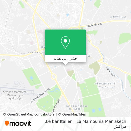 خريطة Le bar Italien - La Mamounia Marrakech