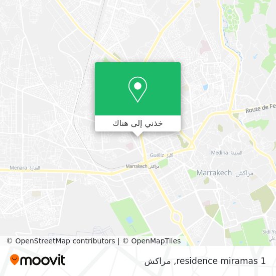 خريطة residence miramas 1