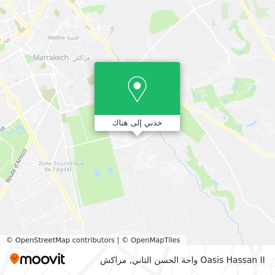 خريطة Oasis Hassan II واحة الحسن الثاني