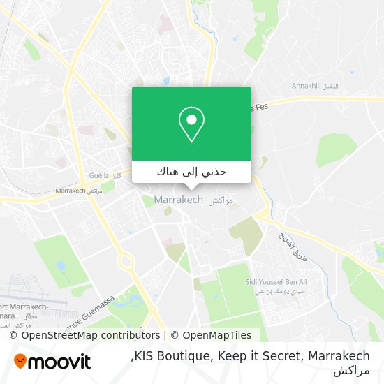 خريطة KIS Boutique, Keep it Secret, Marrakech