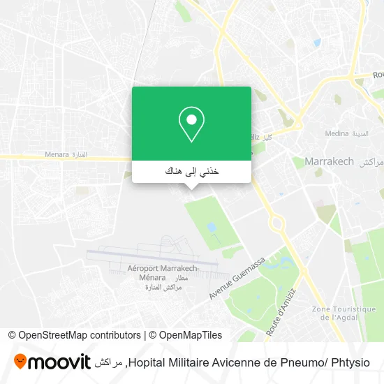 خريطة Hopital Militaire Avicenne de Pneumo/ Phtysio