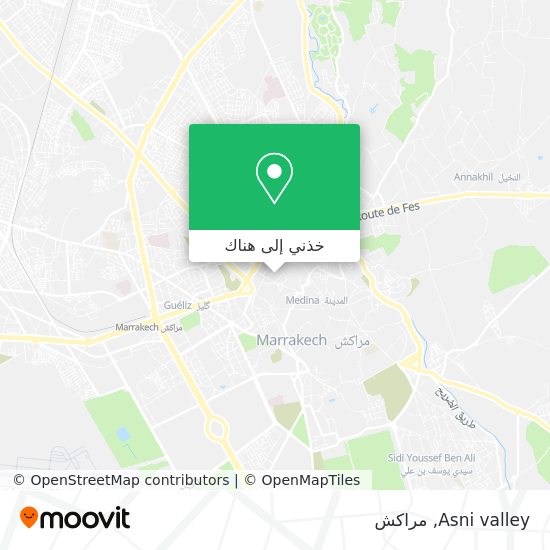 خريطة Asni valley