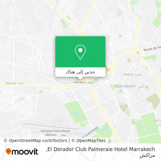 خريطة El Dorador Club Palmeraie Hotel Marrakech