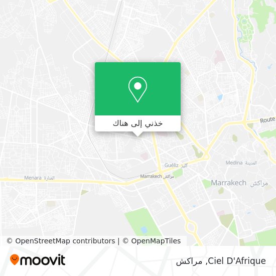خريطة Ciel D'Afrique