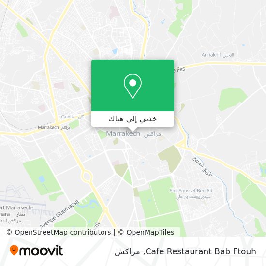 خريطة Cafe  Restaurant Bab Ftouh