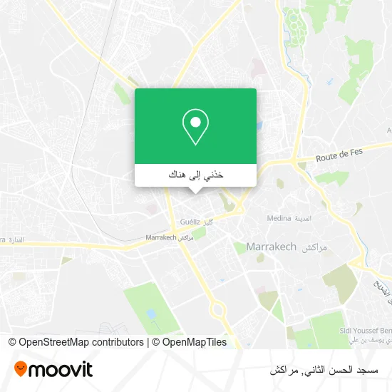 خريطة مسجد الحسن الثاني