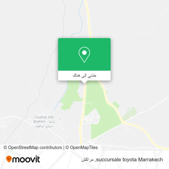 خريطة succursale toyota Marrakech