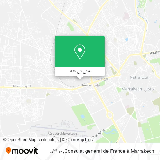 خريطة Consulat general de France à Marrakech