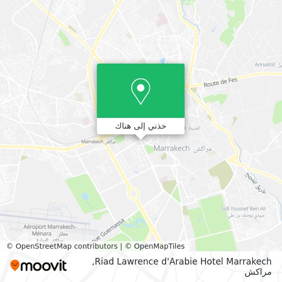 خريطة Riad Lawrence d'Arabie Hotel Marrakech