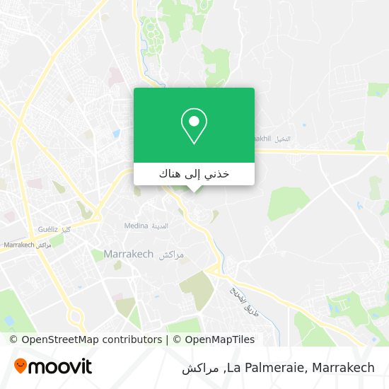 خريطة La Palmeraie, Marrakech