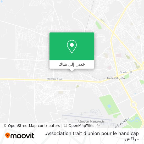 خريطة Association trait d'union pour le handicap