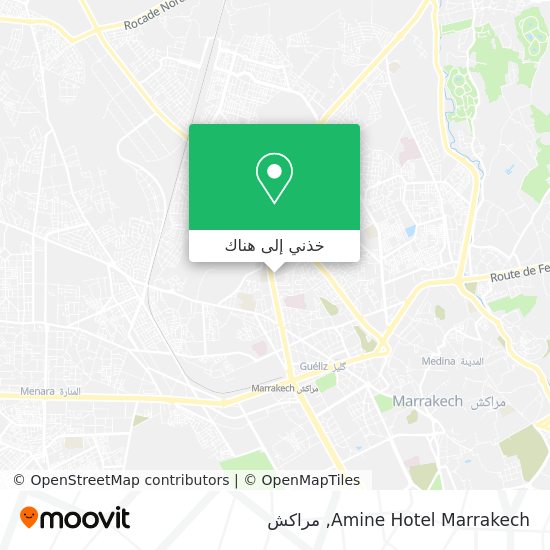 خريطة Amine Hotel Marrakech