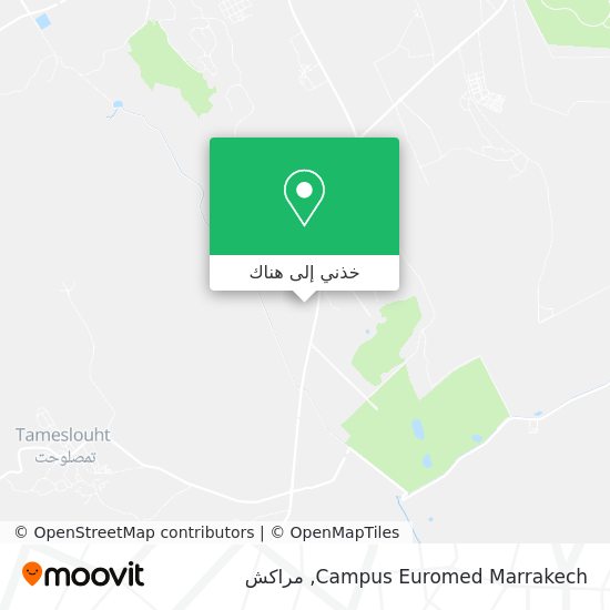 خريطة Campus Euromed Marrakech
