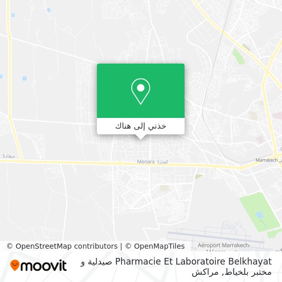 خريطة Pharmacie Et Laboratoire Belkhayat صيدلية و مختبر بلخياط