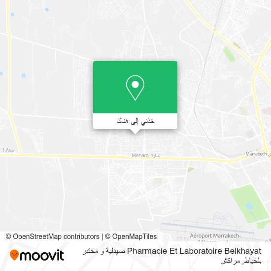 خريطة Pharmacie Et Laboratoire Belkhayat صيدلية و مختبر بلخياط