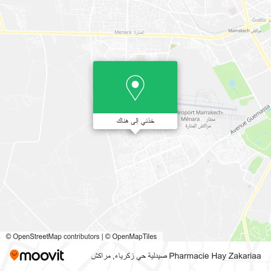 خريطة Pharmacie Hay Zakariaa صيدلية حي زكرياء