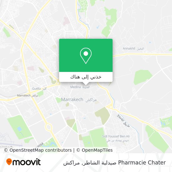 خريطة Pharmacie Chater صيدلية الشاطر
