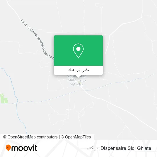 خريطة Dispensaire Sidi Ghiate