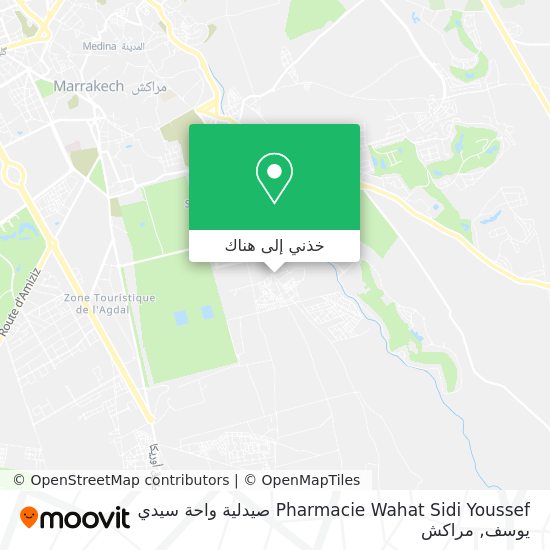 خريطة Pharmacie Wahat Sidi Youssef صيدلية واحة سيدي يوسف