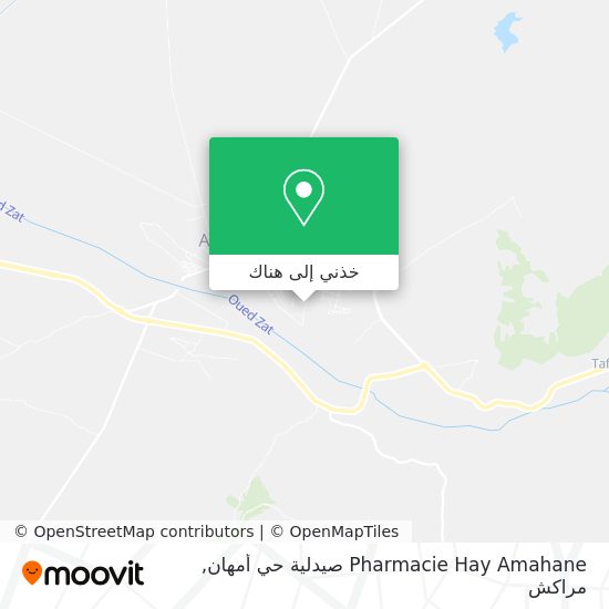خريطة Pharmacie Hay Amahane صيدلية حي أمهان