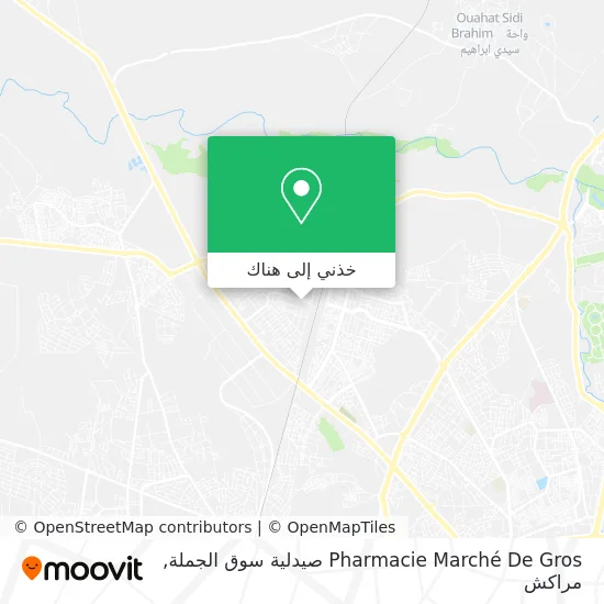 خريطة Pharmacie Marché De Gros صيدلية سوق الجملة