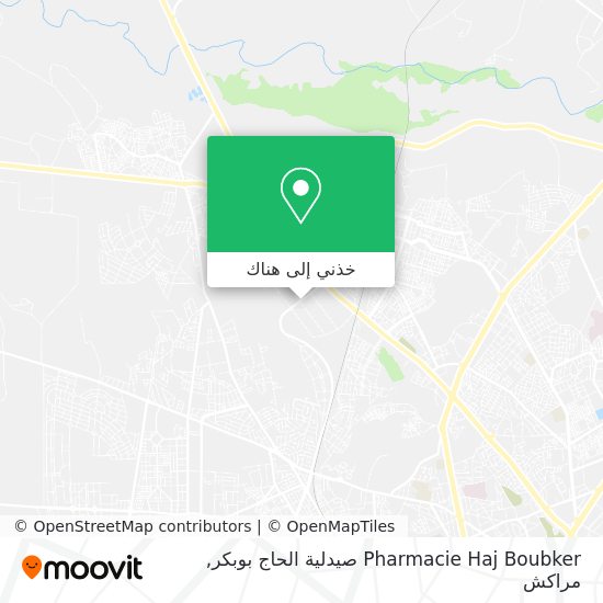 خريطة Pharmacie Haj Boubker صيدلية الحاج بوبكر