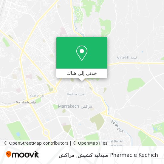 خريطة Pharmacie Kechich صيدلية كشيش