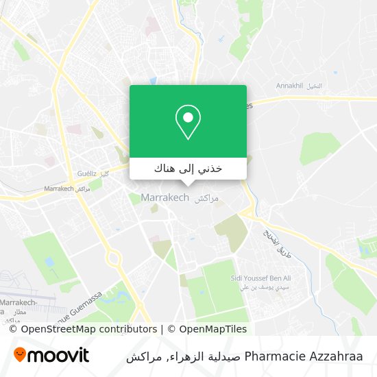 خريطة Pharmacie Azzahraa صيدلية الزهراء