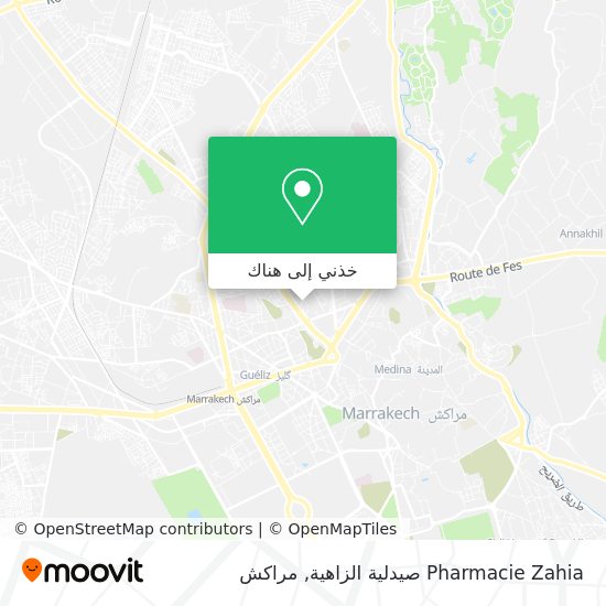 خريطة Pharmacie Zahia صيدلية الزاهية