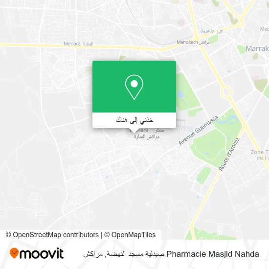خريطة Pharmacie Masjid Nahda صيدلية مسجد النهضة