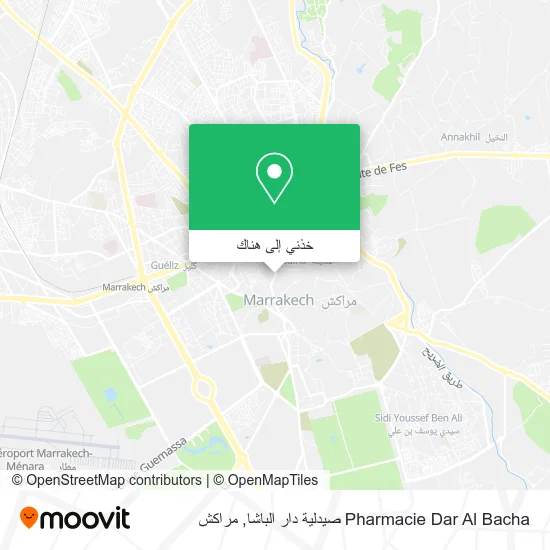 خريطة Pharmacie Dar Al Bacha صيدلية دار الباشا