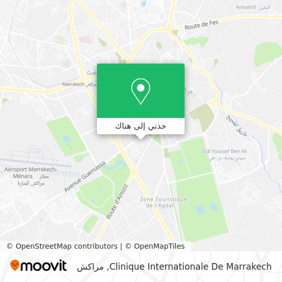 خريطة Clinique Internationale De Marrakech