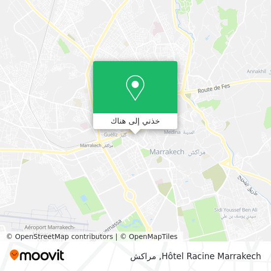 خريطة Hôtel Racine Marrakech
